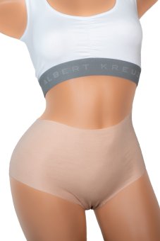Buy Amkasy Seamless Mid-Rise Panties No Show Laser Cut Hipster Brief  Underwear (Pack of 3_Colour May Vary_Seamless Panty) at