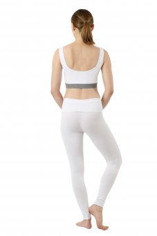 Women's yoga leggings organic stretch cotton gray