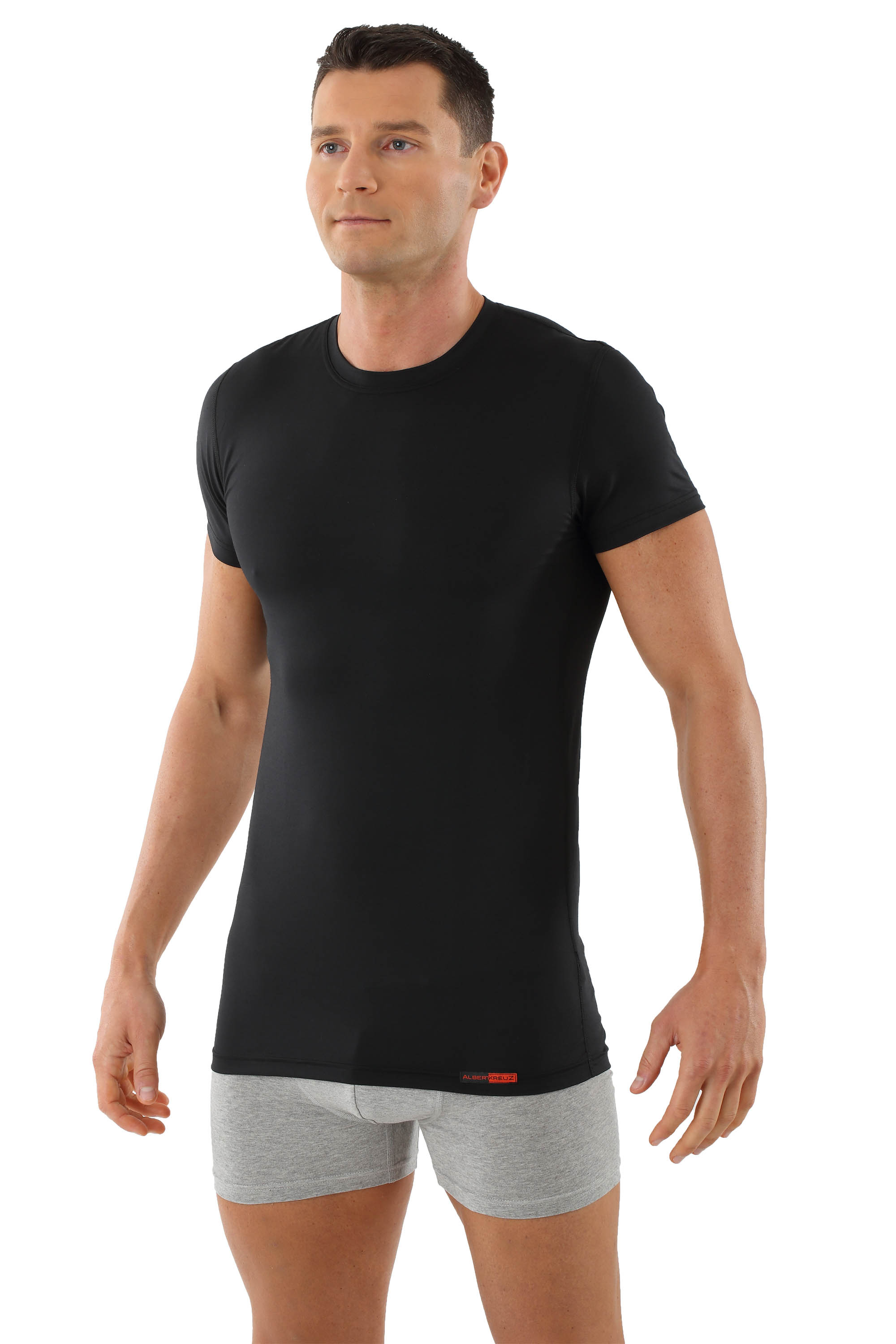Function undershirt vest coolmax black u-neck | ALBERT KREUZ