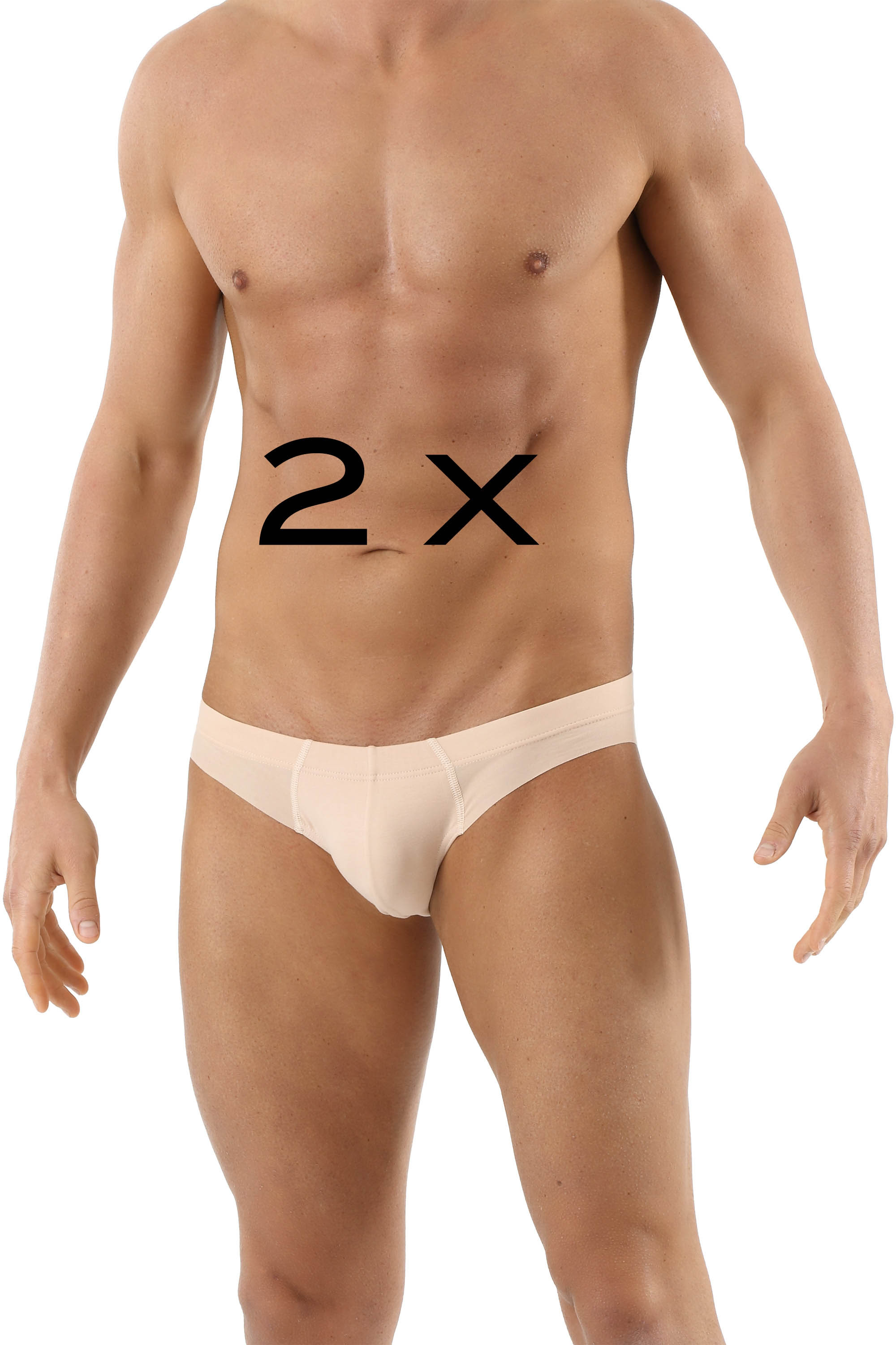 2/Pack Mens Elastic C String Thong Underwear Invisible Panties