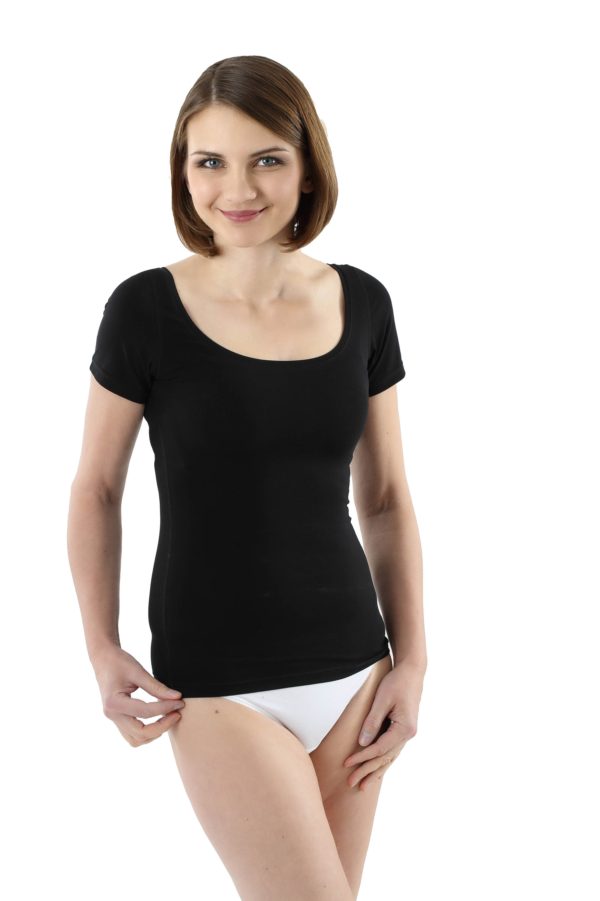 Alove Women's Cotton UnderShirts Wider Sleeve Tank Top Built-in