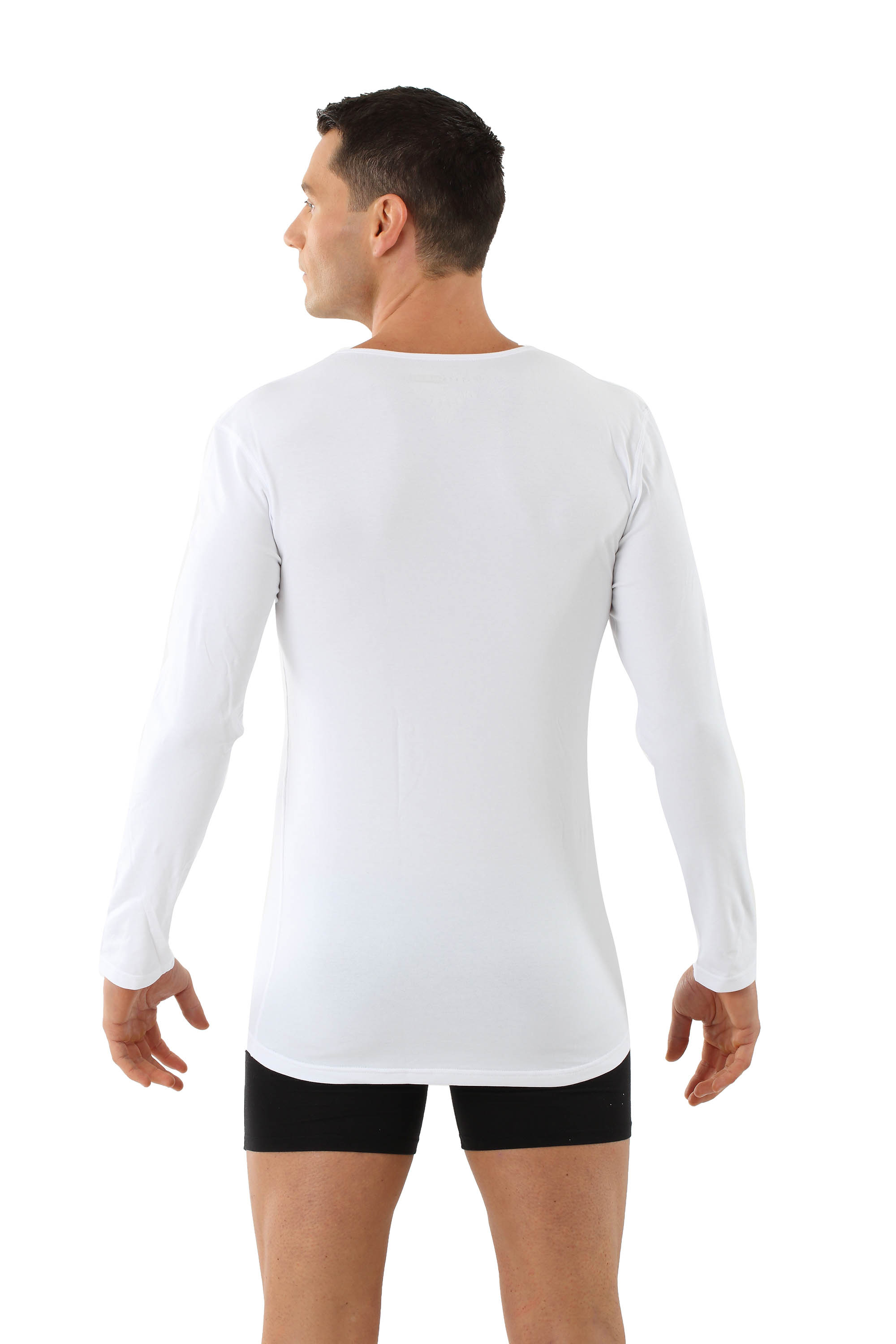 ALBERT KREUZ Men's longsleeve undershirt organic stretchcotton v